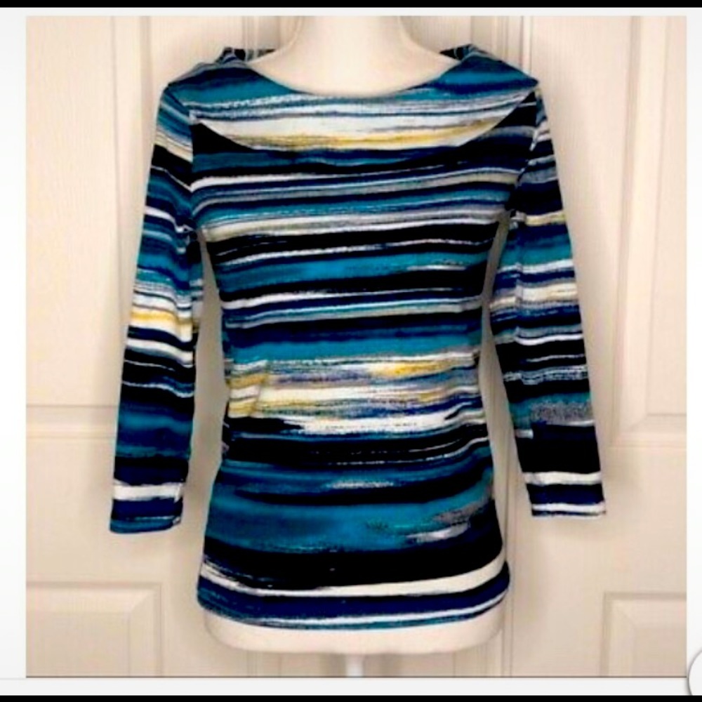 Rafaella fold over boat neck collar